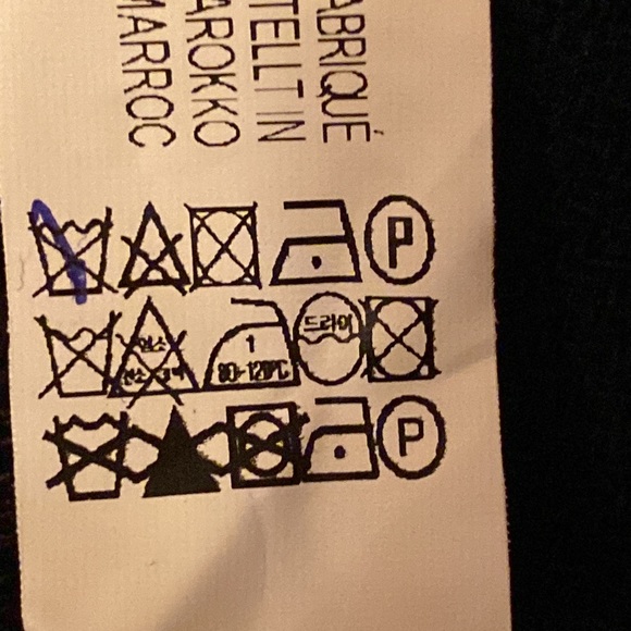 NWOT. Zara Navy Blue Textured Wool Blend Metal Buttons Jacket. Size M. - Picture 11 of 11